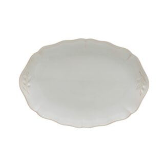 ALENTEJO Oval platter 32, White