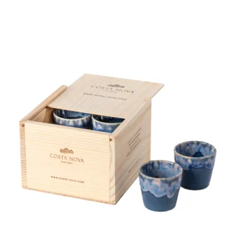 GRESPRESSO Gift box 8 espresso cups denim, Denim
