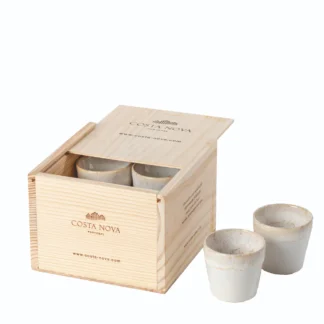 GRESPRESSO Gift box 8 espresso cups white, White