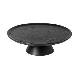 BOUTIQUE Footed plate 28, Black moon