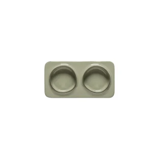 ÂMBAR 2-Section rect. tray 19, Sage green