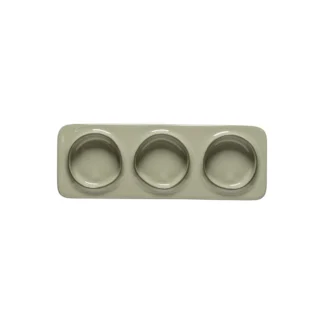 ÂMBAR 3-Section rect. tray 28, Sage green