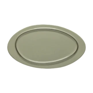 ÂMBAR Oval plate/platter 37, Sage green