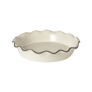 STACKED ORGANIC Pie Dish 27, Salt