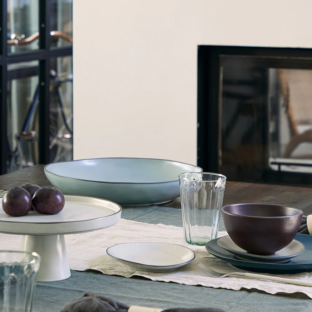 STACKED ORGANIC Serving bowl 37, Sky - Image 2