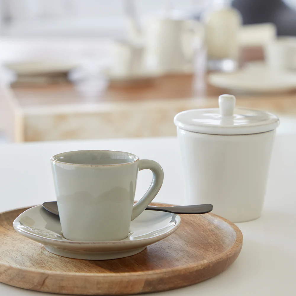 NOVA Coffee cup and saucer 0.07 L, Sand grey - Image 2