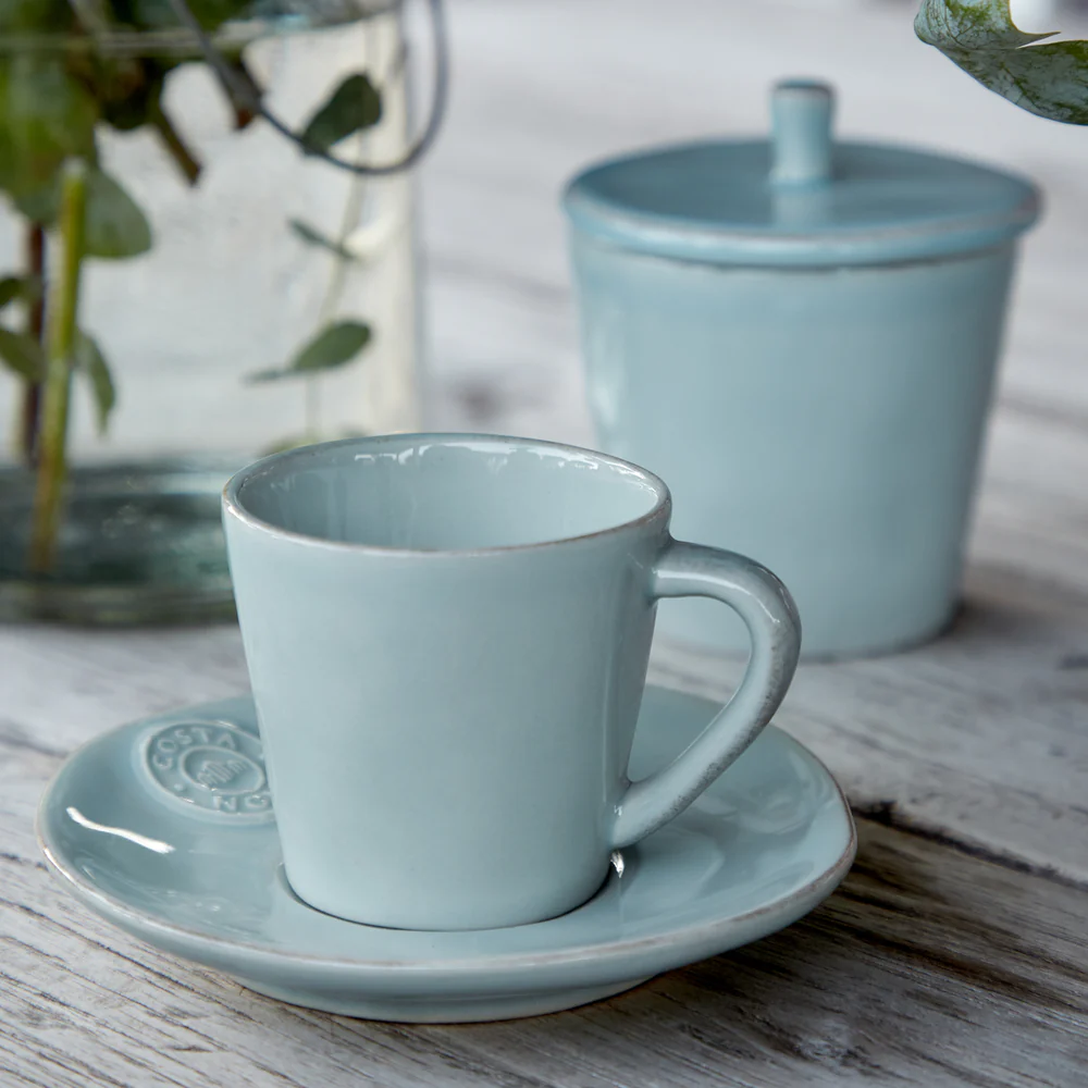 NOVA Coffee cup and saucer 0.07 L, Turquoise - Image 2