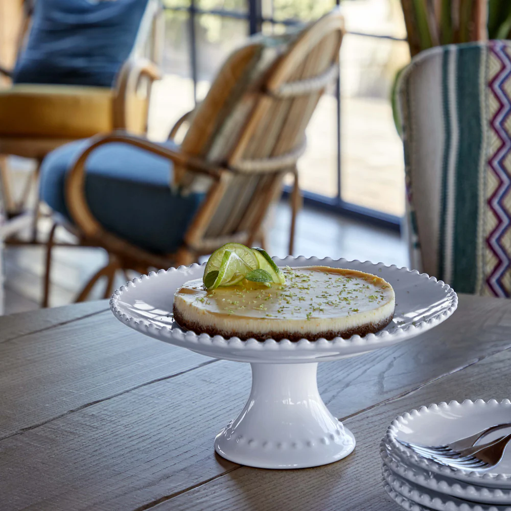 PEARL Footed plate 22, White - Image 2