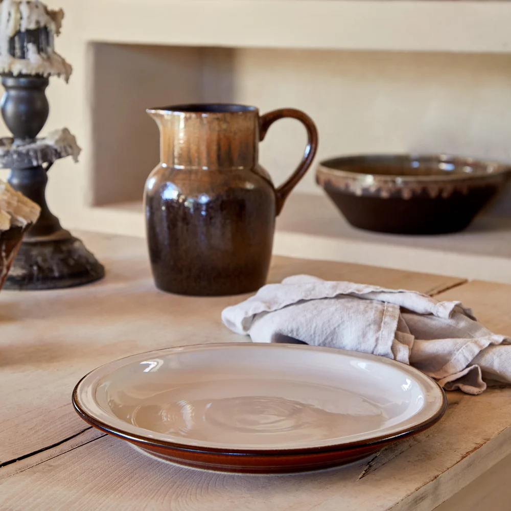 POTERIE Dinner plate 26, Cream-caramel - Image 2