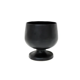 RIVIERA Footed server 21, Sable noir