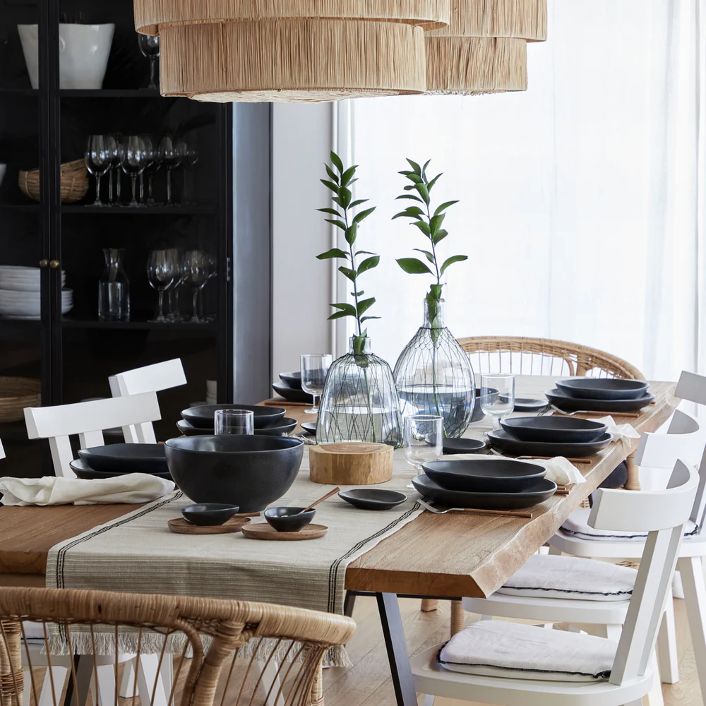 LIVIA Dinner plate 28, Matte black - Image 5