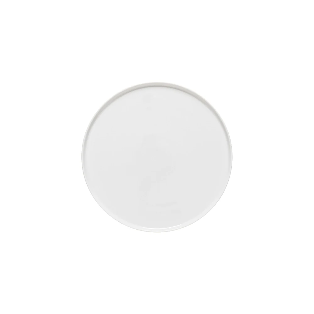 RESONANCE Porcelain round plate 23, White