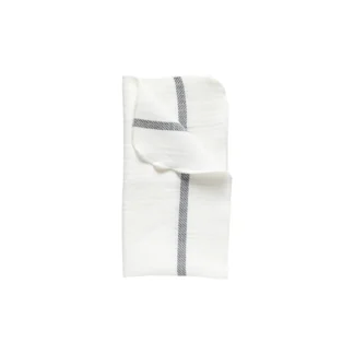CAROLINA Napkin 50% LI 50% CO, White-Blue