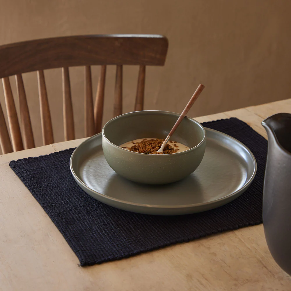 JOANA Placemat 100% recycled cotton, Black - Image 2