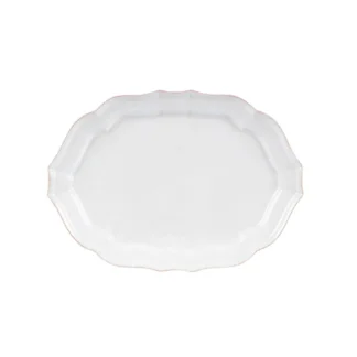 IMPRESSIONS Oval platter 35, White