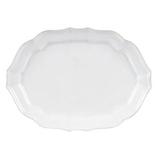 IMPRESSIONS Oval platter 46, White