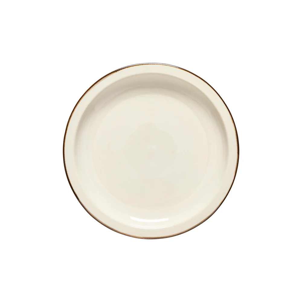 POTERIE Dinner plate 26, Cream-caramel