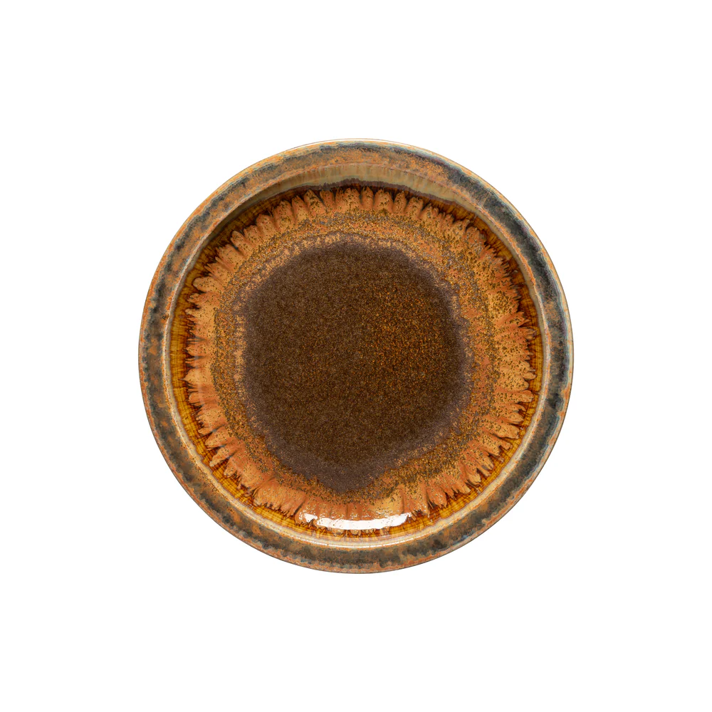 POTERIE Dinner plate 26, mocha-latte