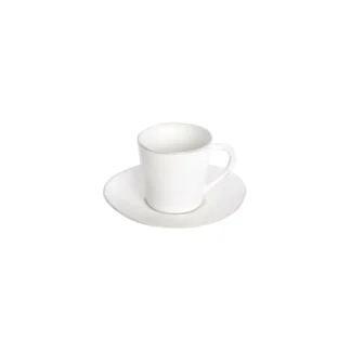 LISA Tea cup and saucer 0.19 L, White