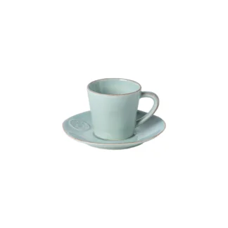 NOVA Tea cup and saucer 0.19 L, Turquoise