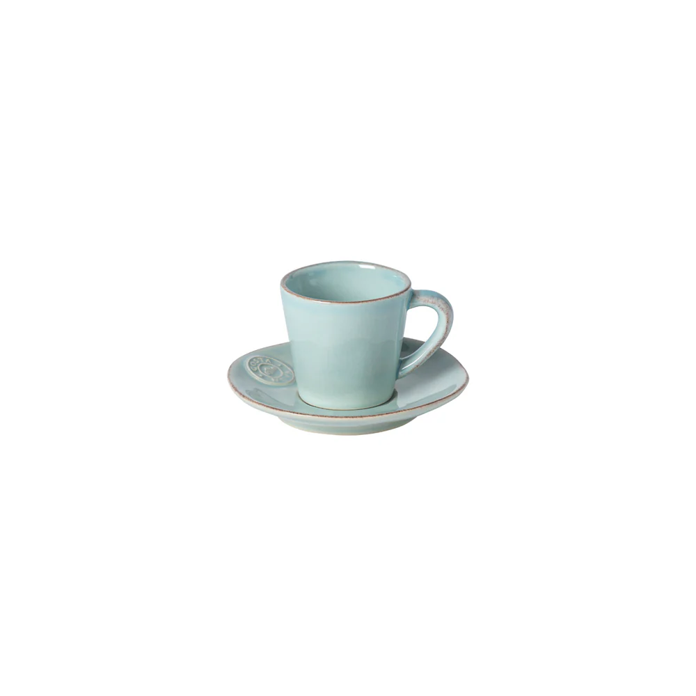 NOVA Coffee cup and saucer 0.07 L, Turquoise