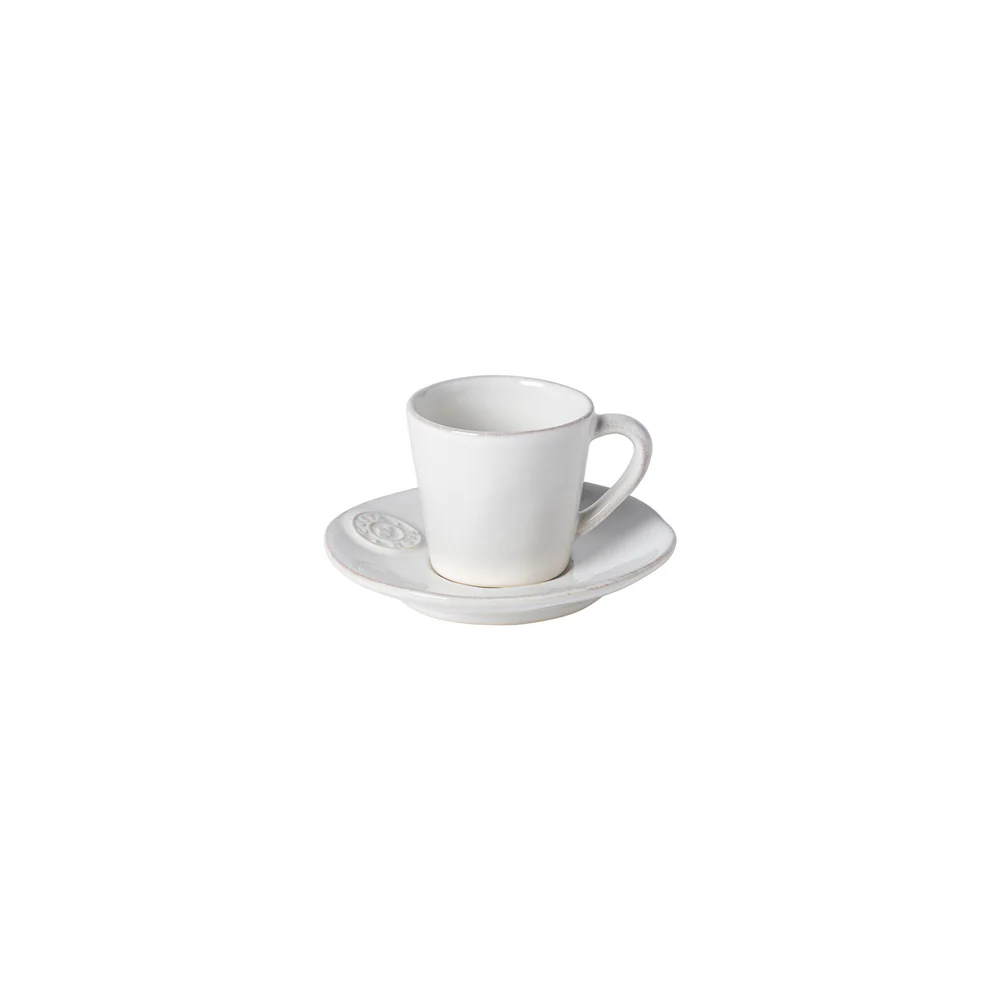 NOVA Coffee cup and saucer 0.07 L, White