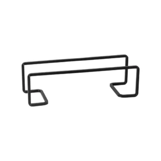 BOUTIQUE Low metallic riser 28, Metallic black