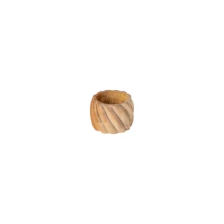 NAPKIN RING COLLECTION - WOOD Set 4 round, Natural