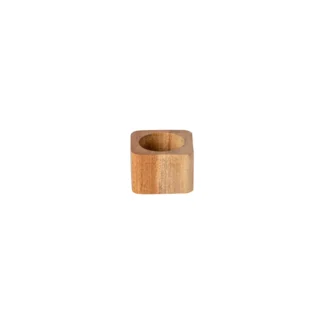NAPKIN RING COLLECTION - WOOD Set 4 square, Natura