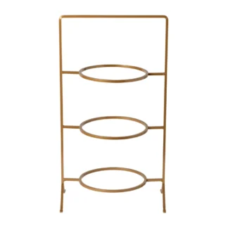 BOUTIQUE 3 Round stage metallic holder, Gold
