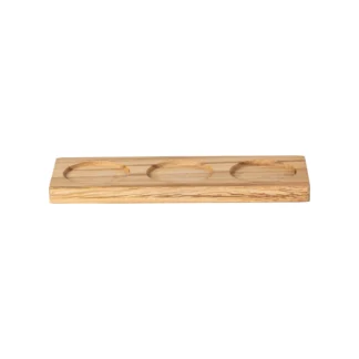 APARTE 3-section rect. wood tray 25, oak wood