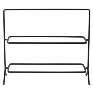 PLANO 2 Rectangular trays holder 40, Metallic blac