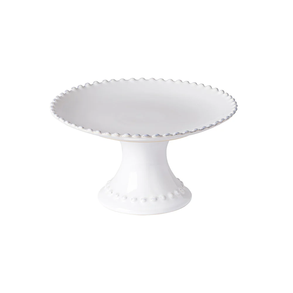 PEARL Footed plate 22, White
