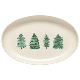 PACIFICA Oval platter 41, Christmas Tree