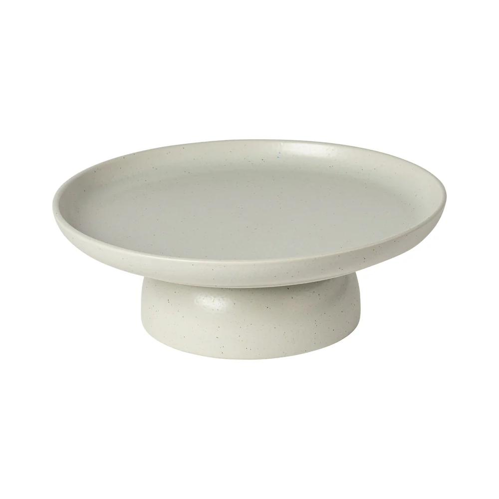 PACIFICA Footed plate 27, Oyster Grey