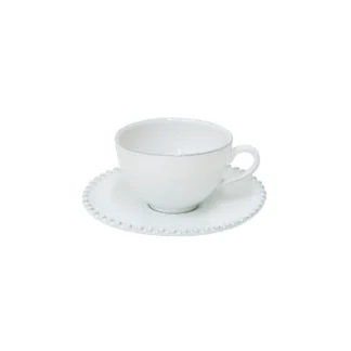 PEARL Tea  saucer 17, White