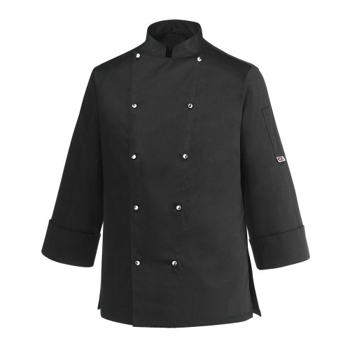Egochef unisex kokin takki napeilla ja pystykauluksella